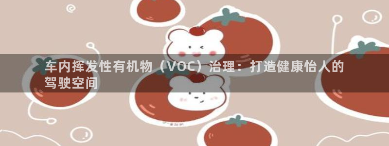 凯发k8官方旗舰店app：车内挥发性有机