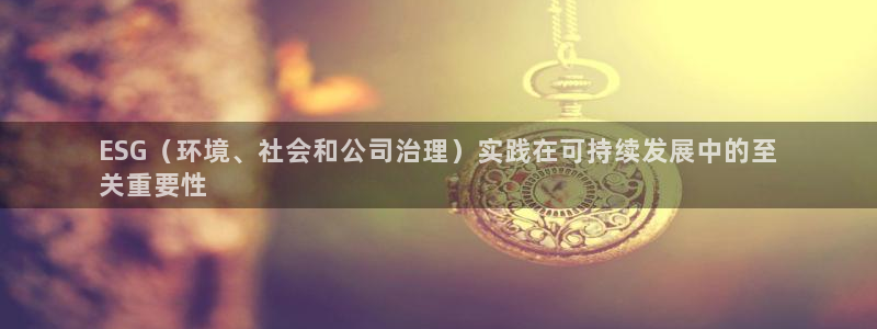 凯发k8官网下载客户端中心|ESG（环境、社会和公司治理）实践在可持续发展中的至