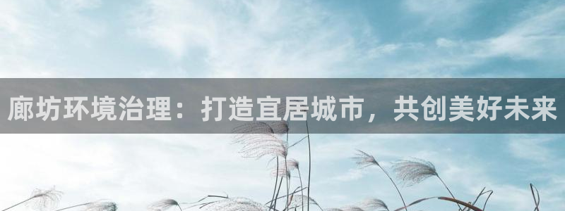 百家乐凯发k8|廊坊环境治理：打造宜居城市，共创美好未来