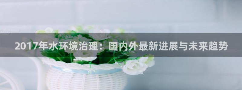 凯发k8天生赢家一触即发|2017年水环境治理：国内外最新进展与未来趋势